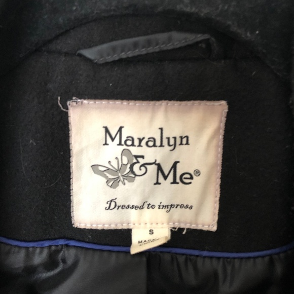 Classic Black Pea Coat / Size Small - Picture 2 of 3